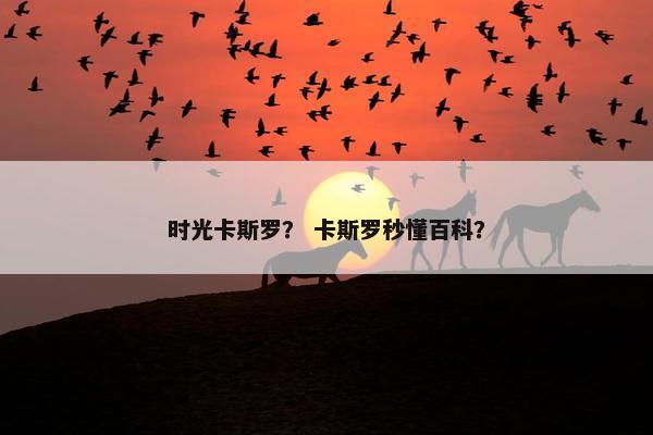 时光卡斯罗？ 卡斯罗秒懂百科？