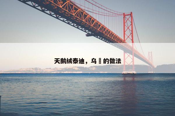 天鹅绒泰迪，乌粿的做法