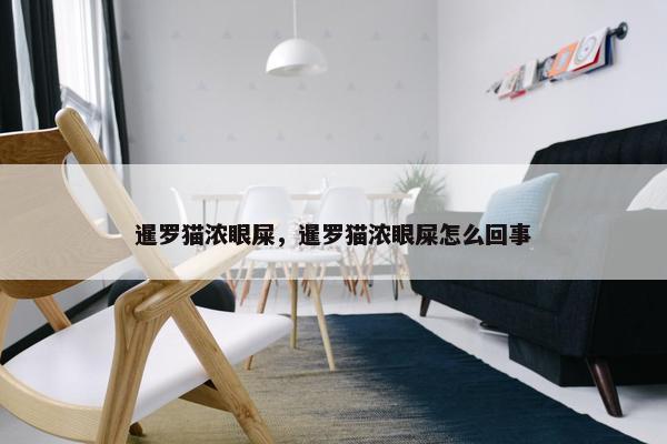 暹罗猫浓眼屎，暹罗猫浓眼屎怎么回事