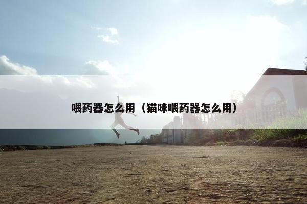 喂药器怎么用（猫咪喂药器怎么用）