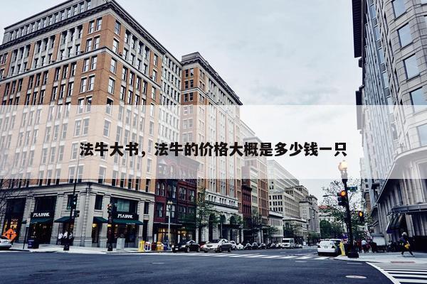 法牛大书，法牛的价格大概是多少钱一只