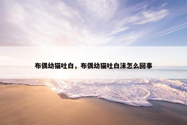 布偶幼猫吐白，布偶幼猫吐白沫怎么回事
