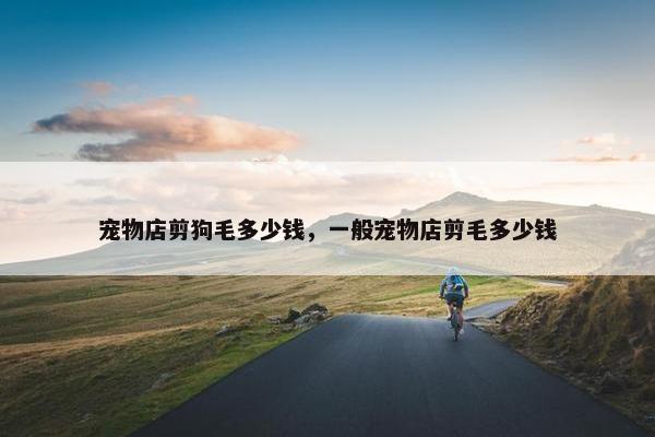 宠物店剪狗毛多少钱，一般宠物店剪毛多少钱