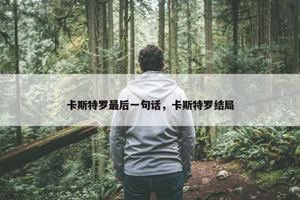 卡斯特罗最后一句话，卡斯特罗结局