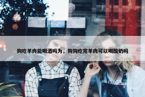 狗吃羊肉能喝酒吗为，狗狗吃完羊肉可以喝酸奶吗