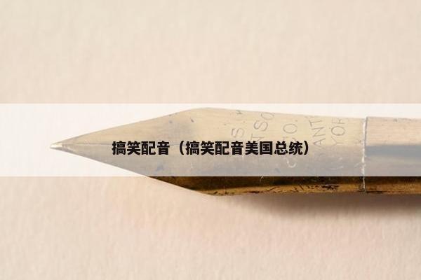 搞笑配音（搞笑配音美国总统）