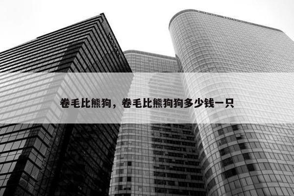 卷毛比熊狗，卷毛比熊狗狗多少钱一只