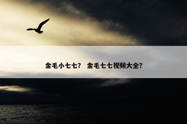 金毛小七七？ 金毛七七视频大全？