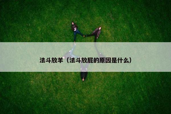 法斗放羊（法斗放屁的原因是什么）