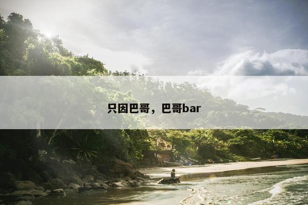 只因巴哥，巴哥bar