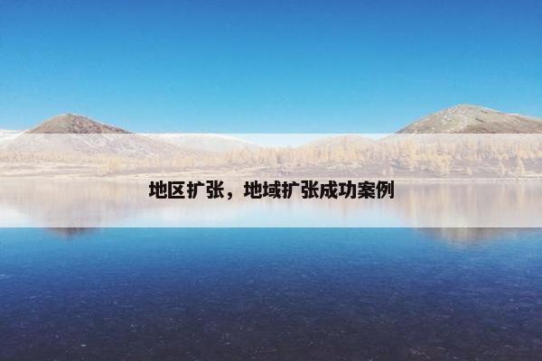 地区扩张，地域扩张成功案例