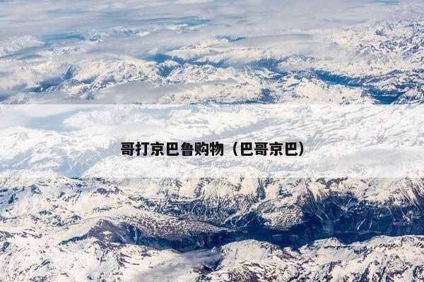 哥打京巴鲁购物（巴哥京巴）