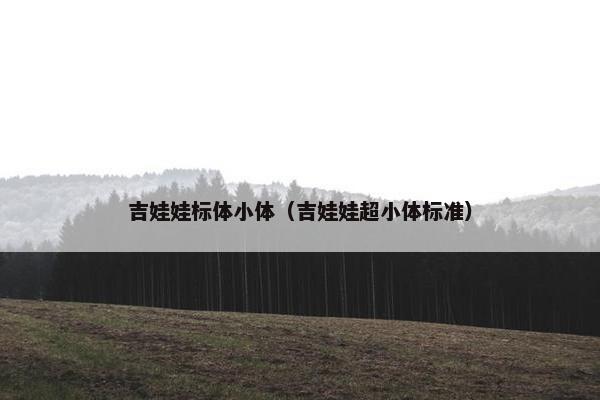 吉娃娃标体小体（吉娃娃超小体标准）