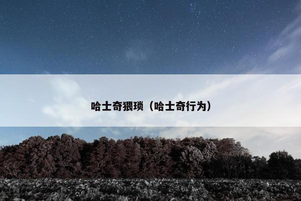 哈士奇猥琐（哈士奇行为）