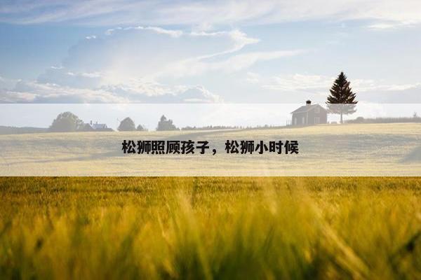 松狮照顾孩子，松狮小时候