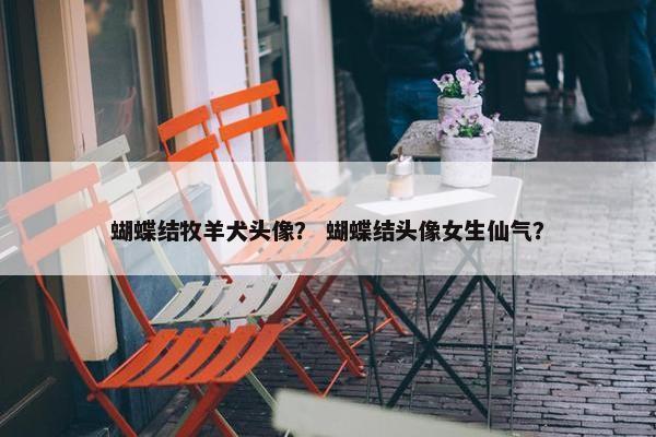 蝴蝶结牧羊犬头像？ 蝴蝶结头像女生仙气？