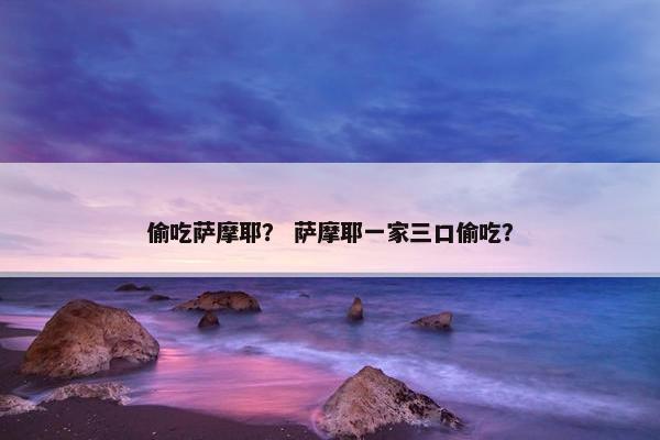 偷吃萨摩耶？ 萨摩耶一家三口偷吃？