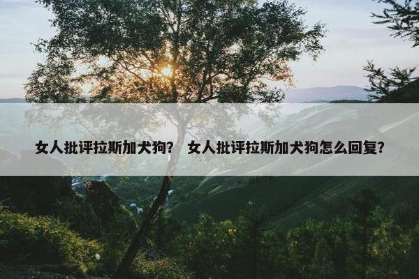 女人批评拉斯加犬狗？ 女人批评拉斯加犬狗怎么回复？