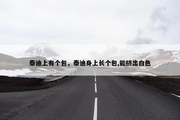 泰迪上有个包，泰迪身上长个包,能挤出白色