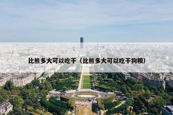 比熊多大可以吃干（比熊多大可以吃干狗粮）