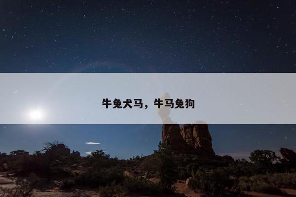 牛兔犬马，牛马兔狗