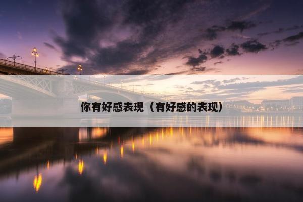 你有好感表现（有好感的表现）