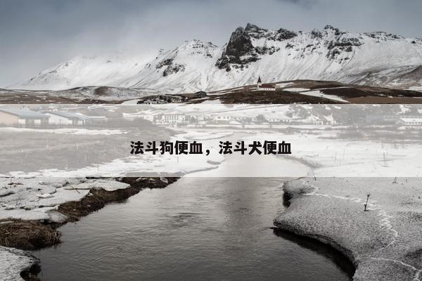 法斗狗便血，法斗犬便血