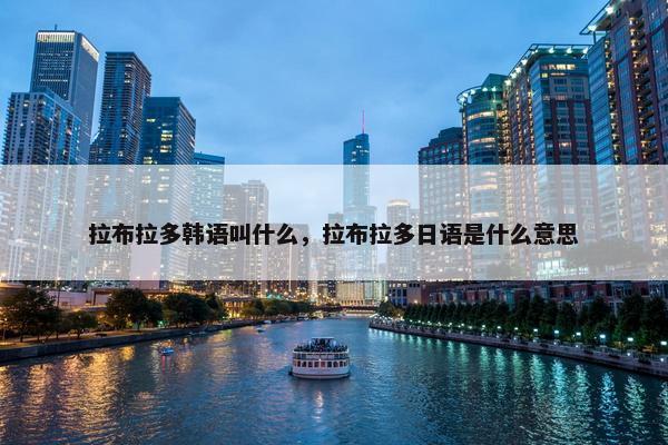 拉布拉多韩语叫什么，拉布拉多日语是什么意思
