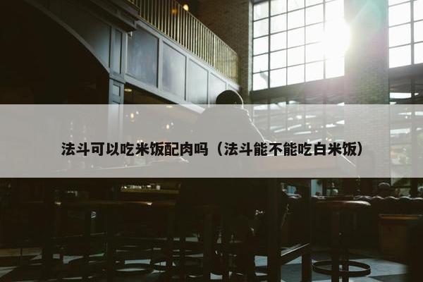 法斗可以吃米饭配肉吗（法斗能不能吃白米饭）
