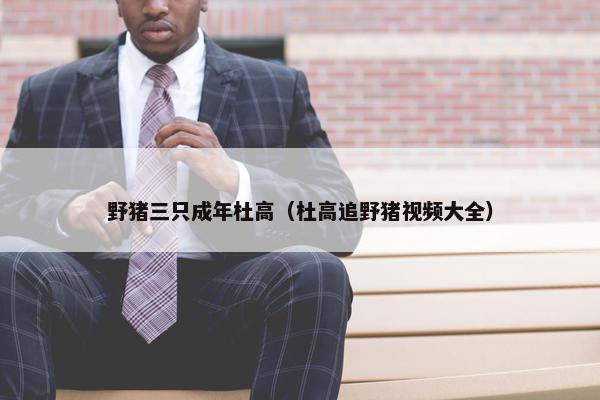 野猪三只成年杜高（杜高追野猪视频大全）