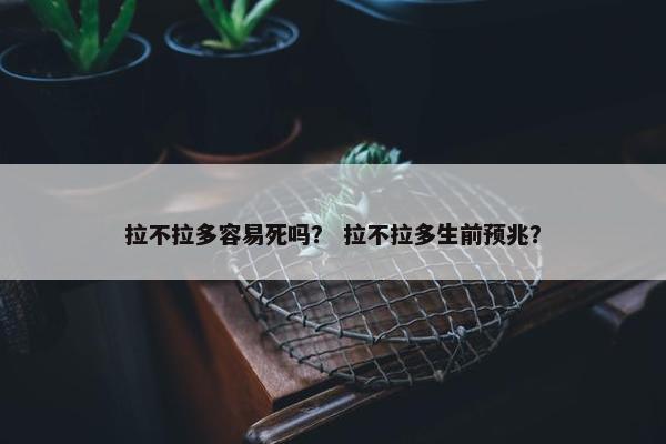 拉不拉多容易死吗？ 拉不拉多生前预兆？