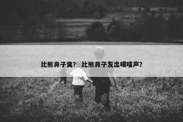 比熊鼻子臭？ 比熊鼻子发出噗嗤声？
