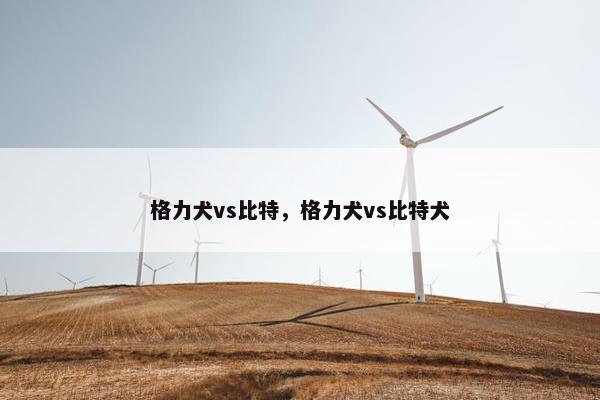 格力犬vs比特，格力犬vs比特犬