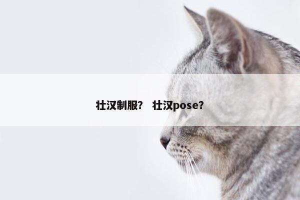 壮汉制服？ 壮汉pose？