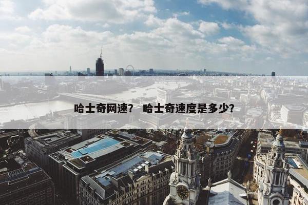 哈士奇网速？ 哈士奇速度是多少？