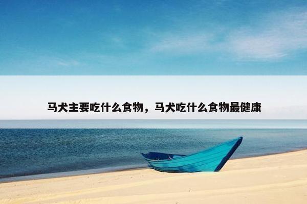 马犬主要吃什么食物，马犬吃什么食物最健康