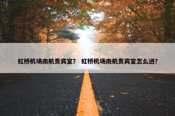 虹桥机场南航贵宾室？ 虹桥机场南航贵宾室怎么进？