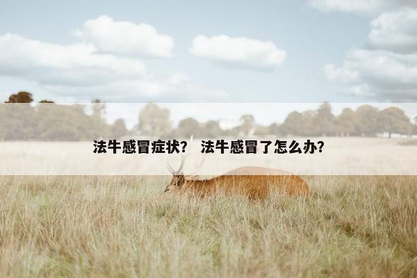 法牛感冒症状？ 法牛感冒了怎么办？