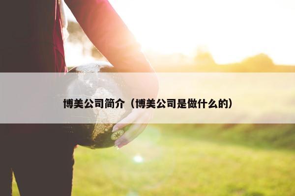 博美公司简介（博美公司是做什么的）