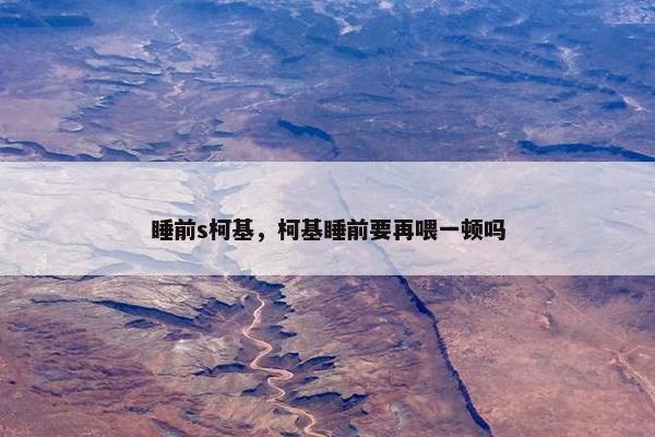 睡前s柯基，柯基睡前要再喂一顿吗