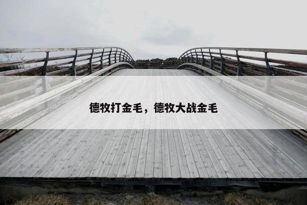 德牧打金毛，德牧大战金毛