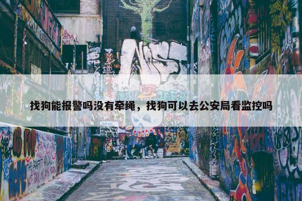 找狗能报警吗没有牵绳，找狗可以去公安局看监控吗