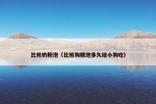 比熊奶粉泡（比熊狗粮泡多久给小狗吃）