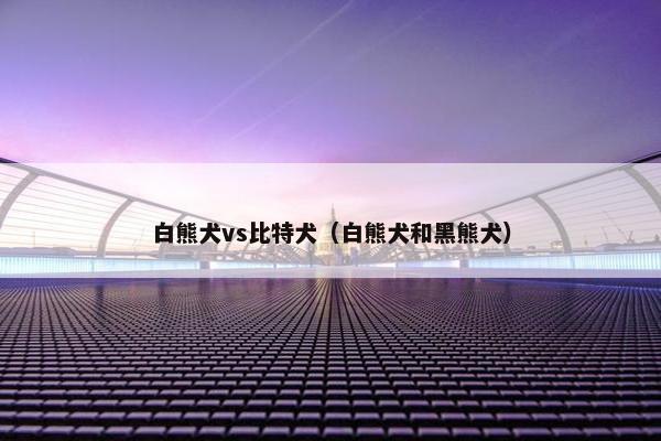 白熊犬vs比特犬（白熊犬和黑熊犬）