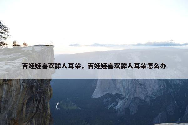 吉娃娃喜欢舔人耳朵，吉娃娃喜欢舔人耳朵怎么办