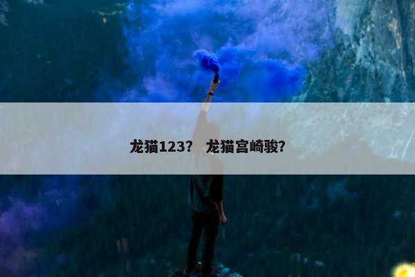 龙猫123？ 龙猫宫崎骏？