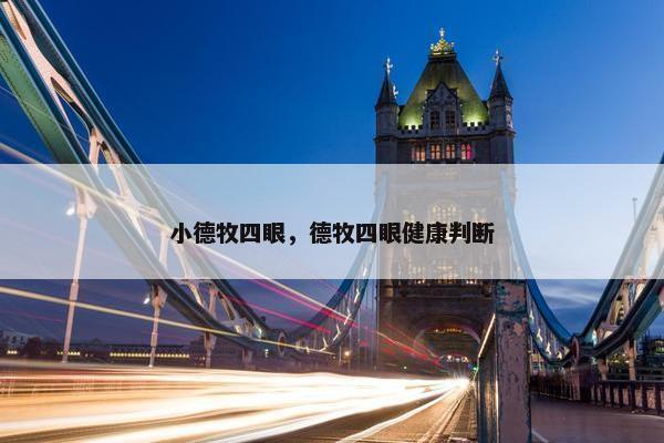 小德牧四眼，德牧四眼健康判断