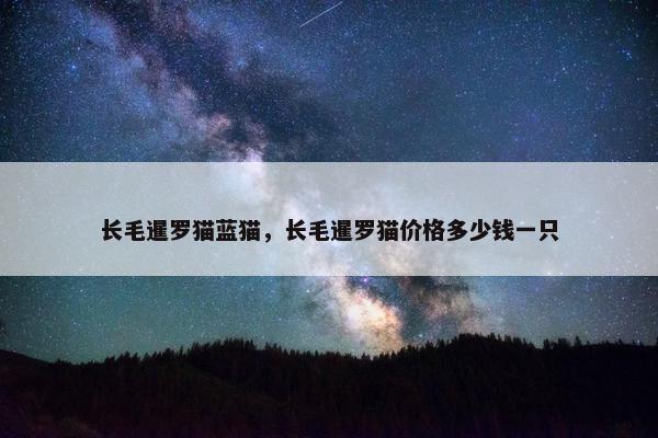 长毛暹罗猫蓝猫，长毛暹罗猫价格多少钱一只