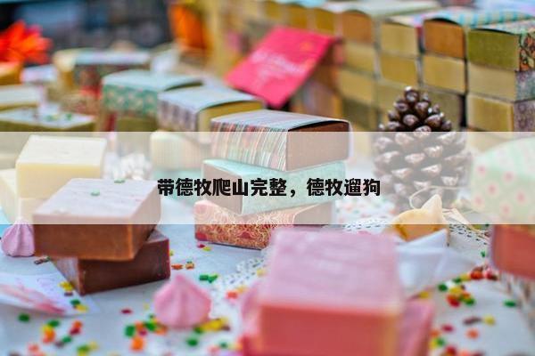 带德牧爬山完整，德牧遛狗