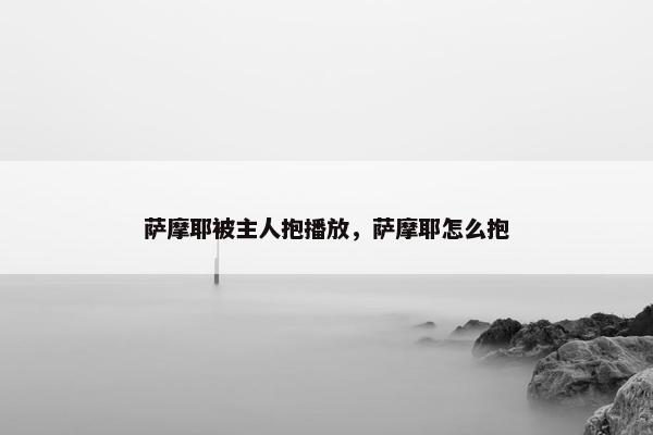 萨摩耶被主人抱播放，萨摩耶怎么抱